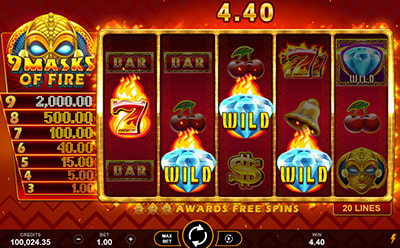 Slot móvil 9 Masks of Fire