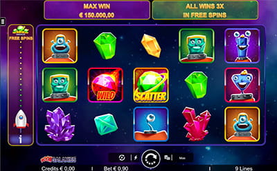 La slot Boom Galaxies en casino All Slots PA online