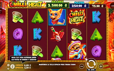 La tragamonedas Chilli Heat en el casino online PlayUZU PA