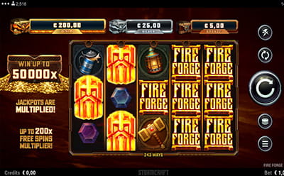 La tragamonedas Fire Forge en casino All Slots PA