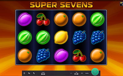 El juego de tragamonedas Super Sevens en el casino online Drueckglueck PA