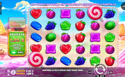 La tragamonedas Sweet Bonanza en el casino online PlayUZU PA