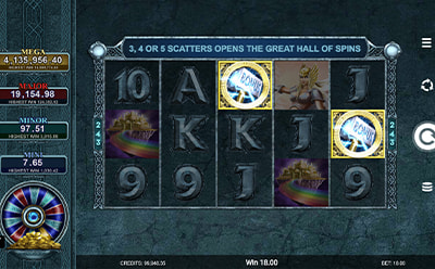 Bonos en el slot Thunderstruck II Mega Moolah