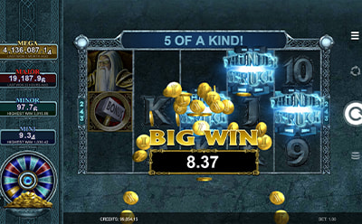 Tiradas gratis en Thunderstruck II Mega Moolah